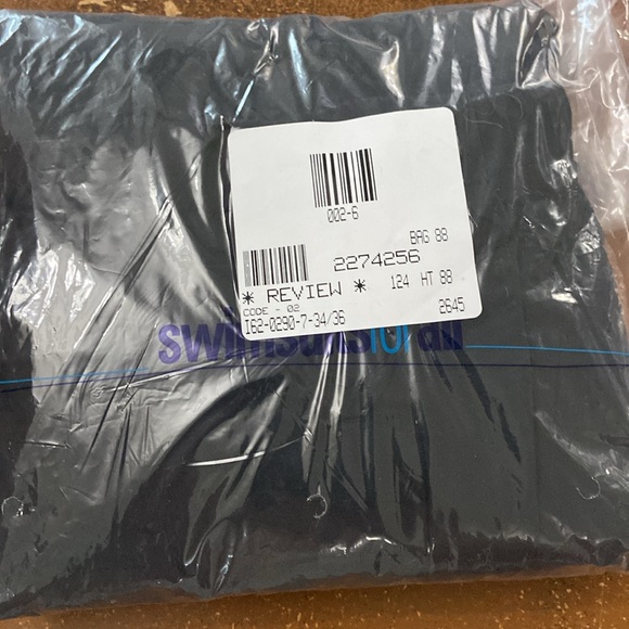 New Taslon Nylon Swim Board Shorts size 4X 5X built in brief Swim365 black - Picture 3 of 3